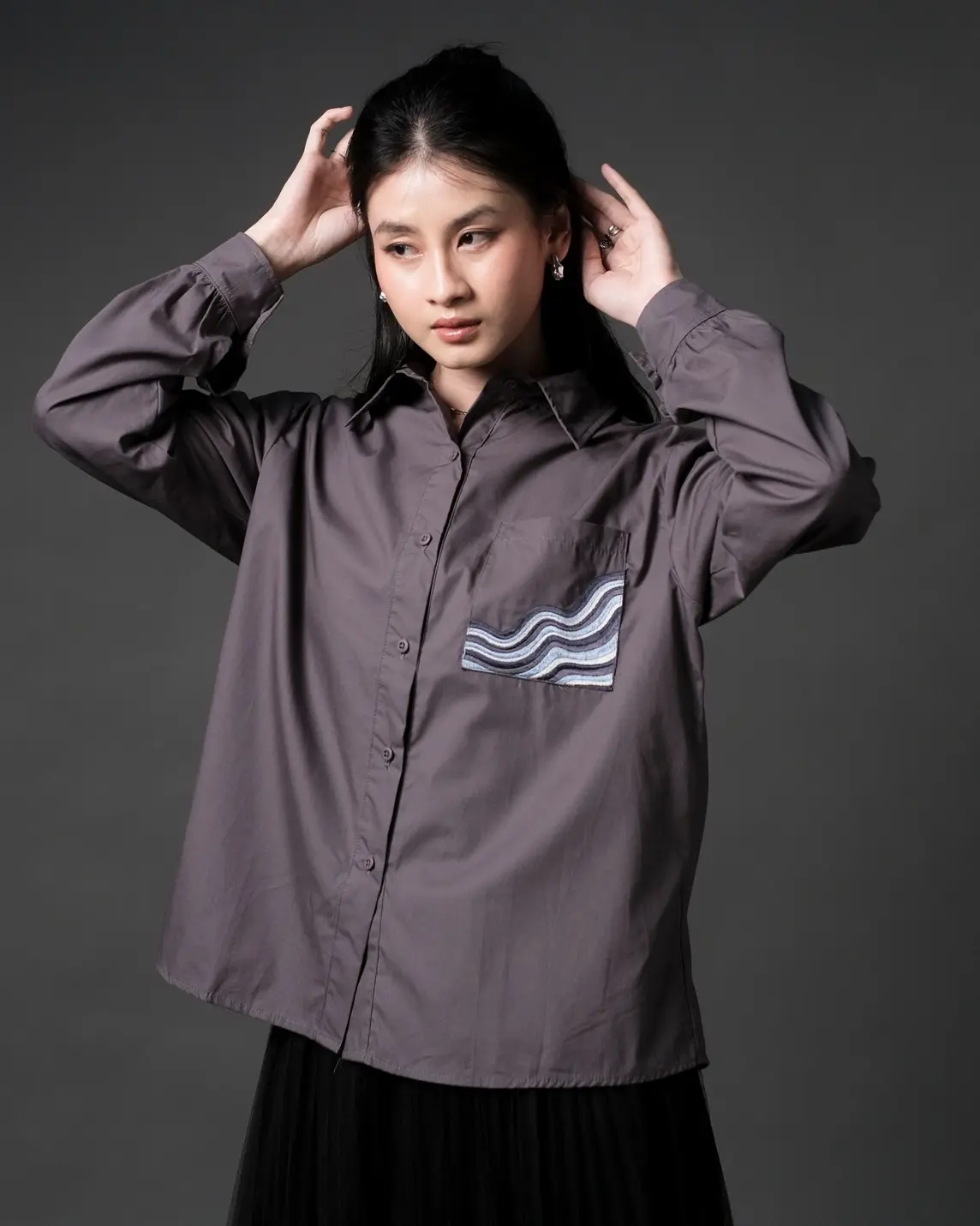 Keani Shirt Dark Grey
