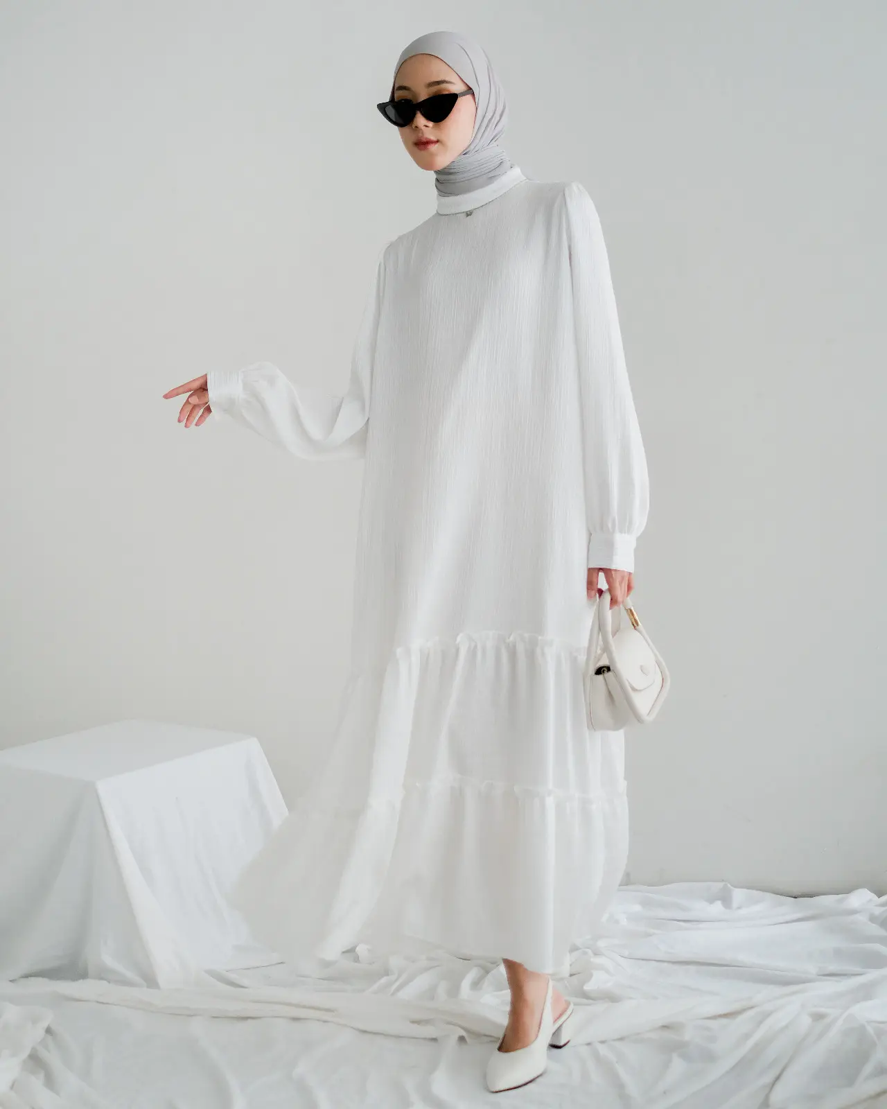 Larisya Maxi Dress Kode 80220 Broken White - Image 2