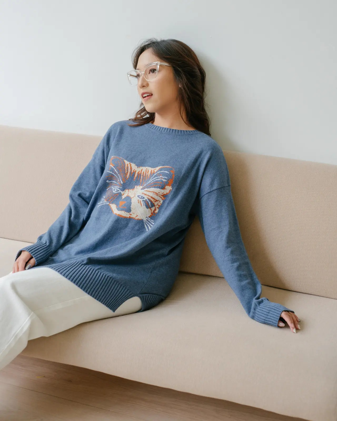 Mao Sweater Blue