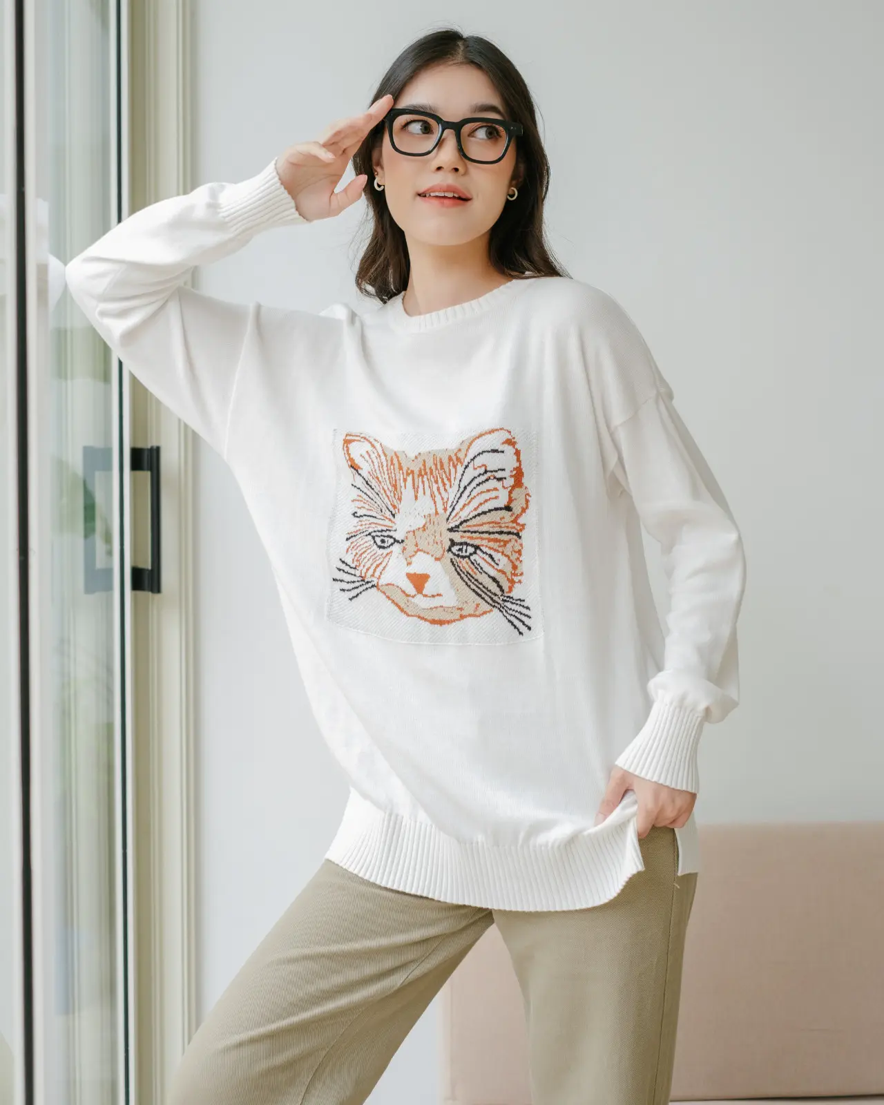 Mao Sweater Broken White