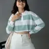 Morry Stripe Longsleeve Bw-Mint Big - Image 2
