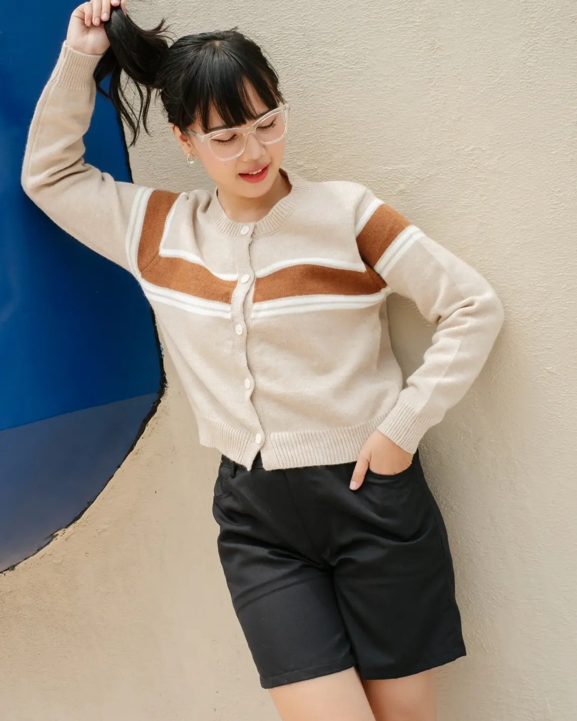 Oriwa Cardi Kode 232 Khaki - Image 2
