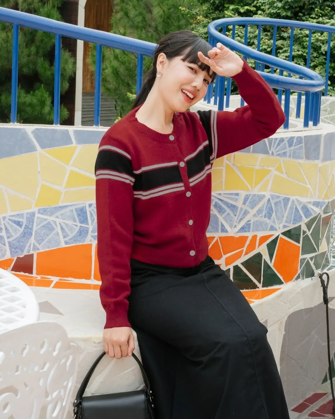 Oriwa Cardi Kode 232 Maroon - Image 2