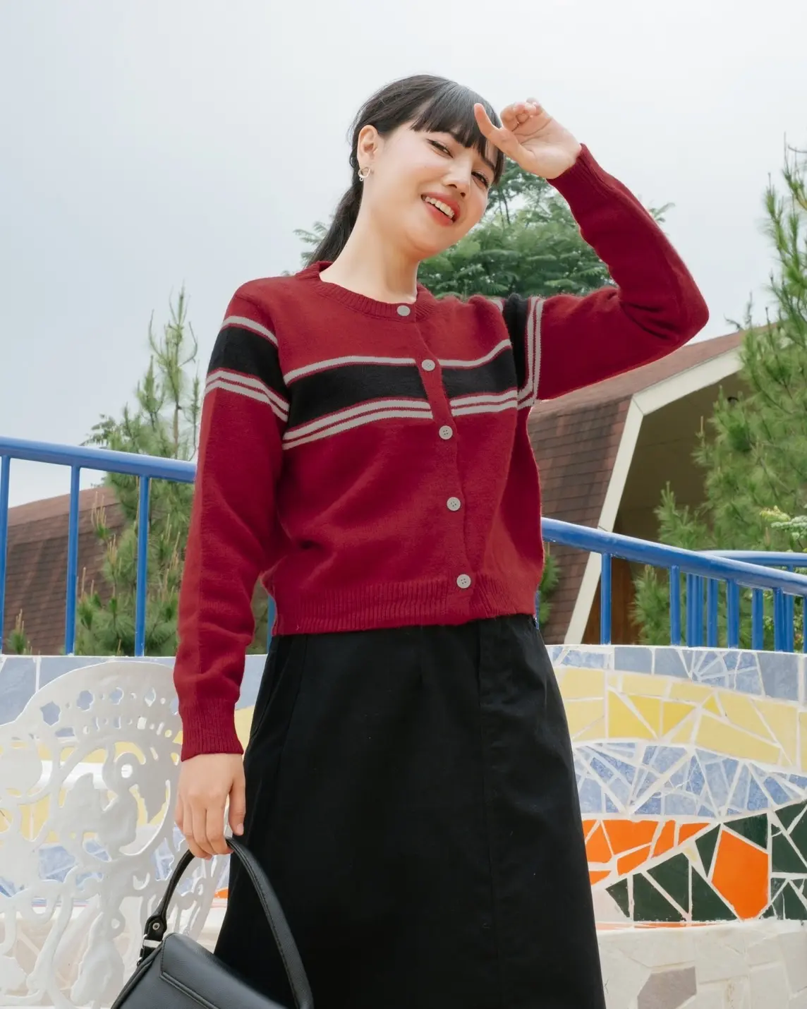 Oriwa Cardi Kode 232 Maroon - Image 3