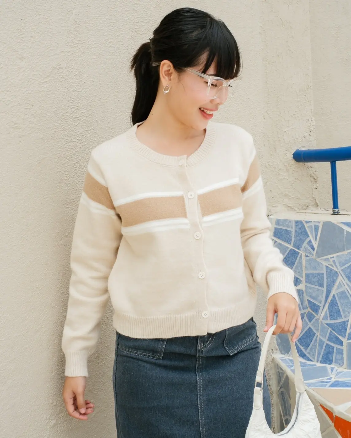 Oriwa Cardi Kode 232 Cream - Image 2