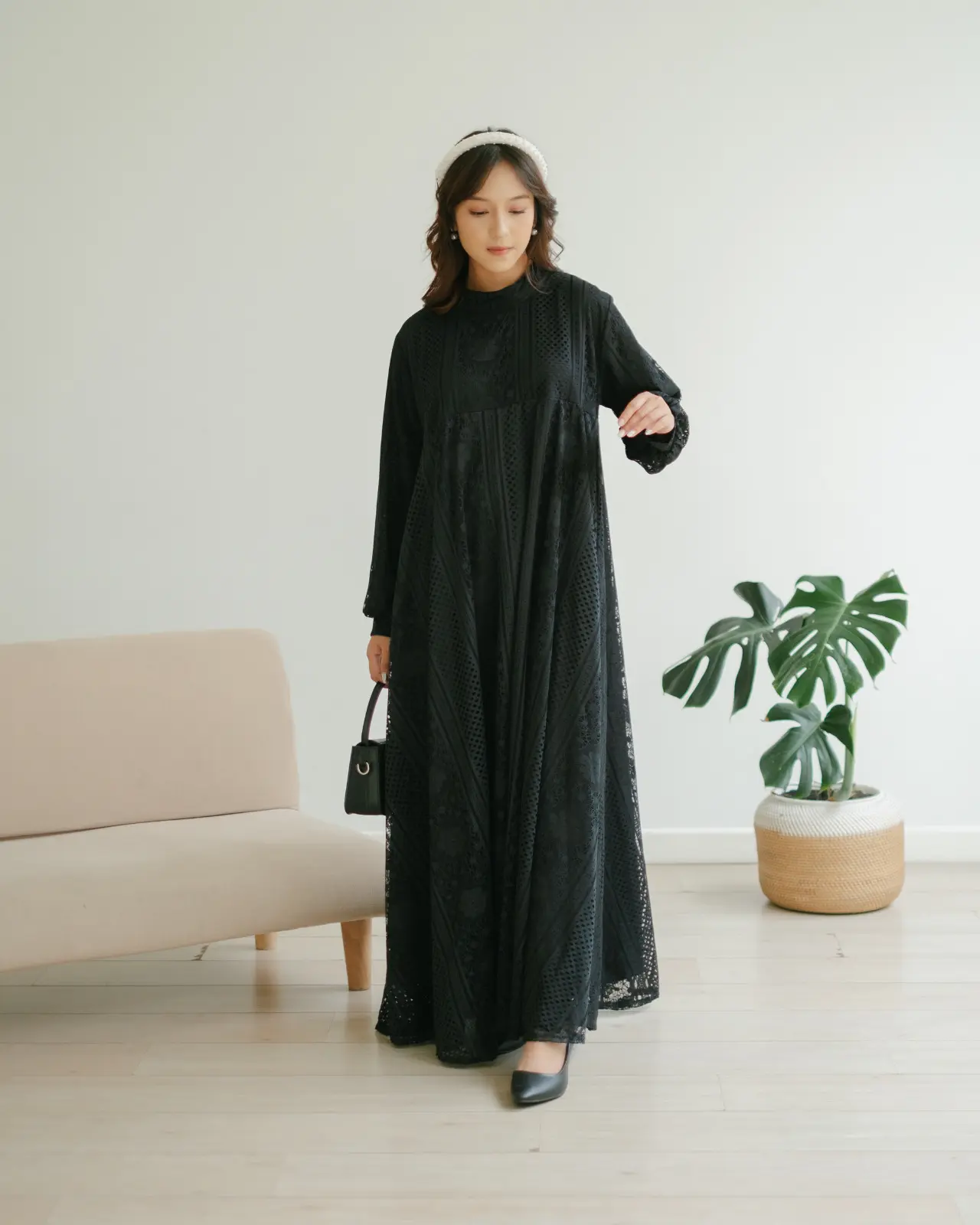 Orlina Maxi Dress Black - Image 3