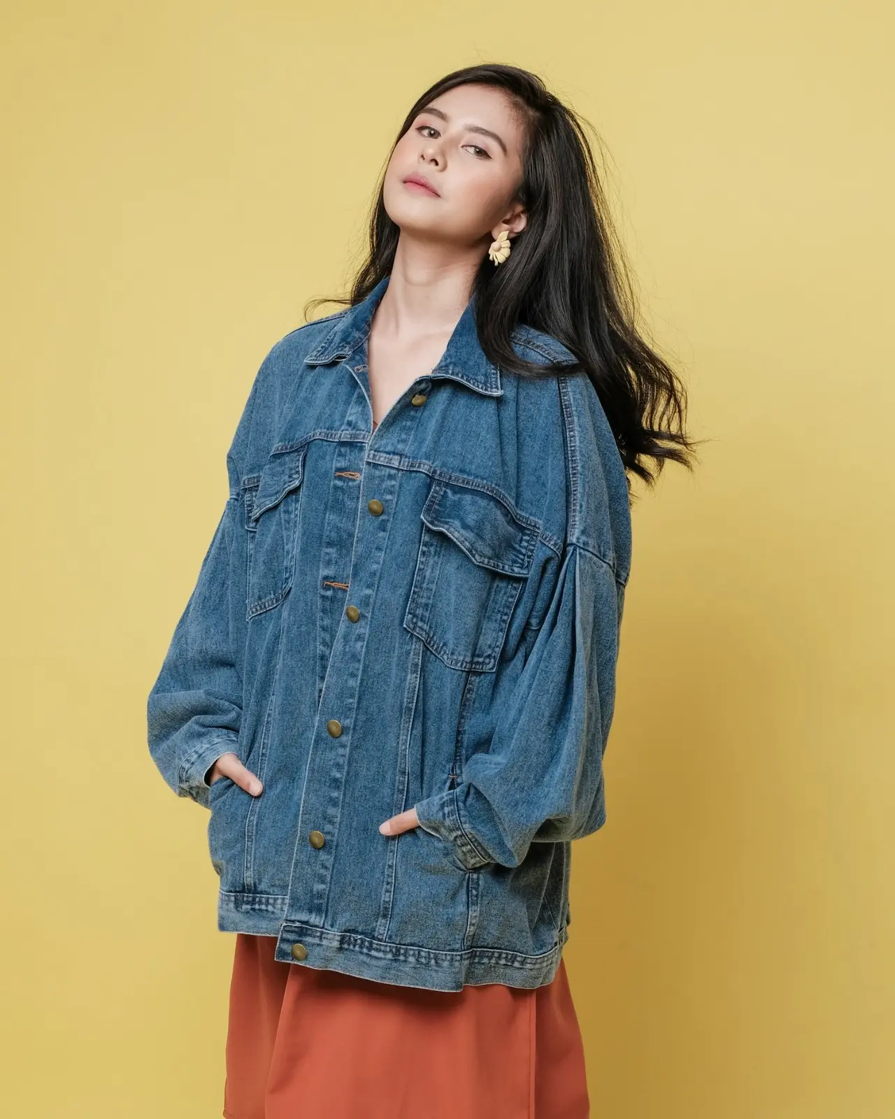 Palemo Denim Jacket Kode 2828A Dark Blue - Image 2