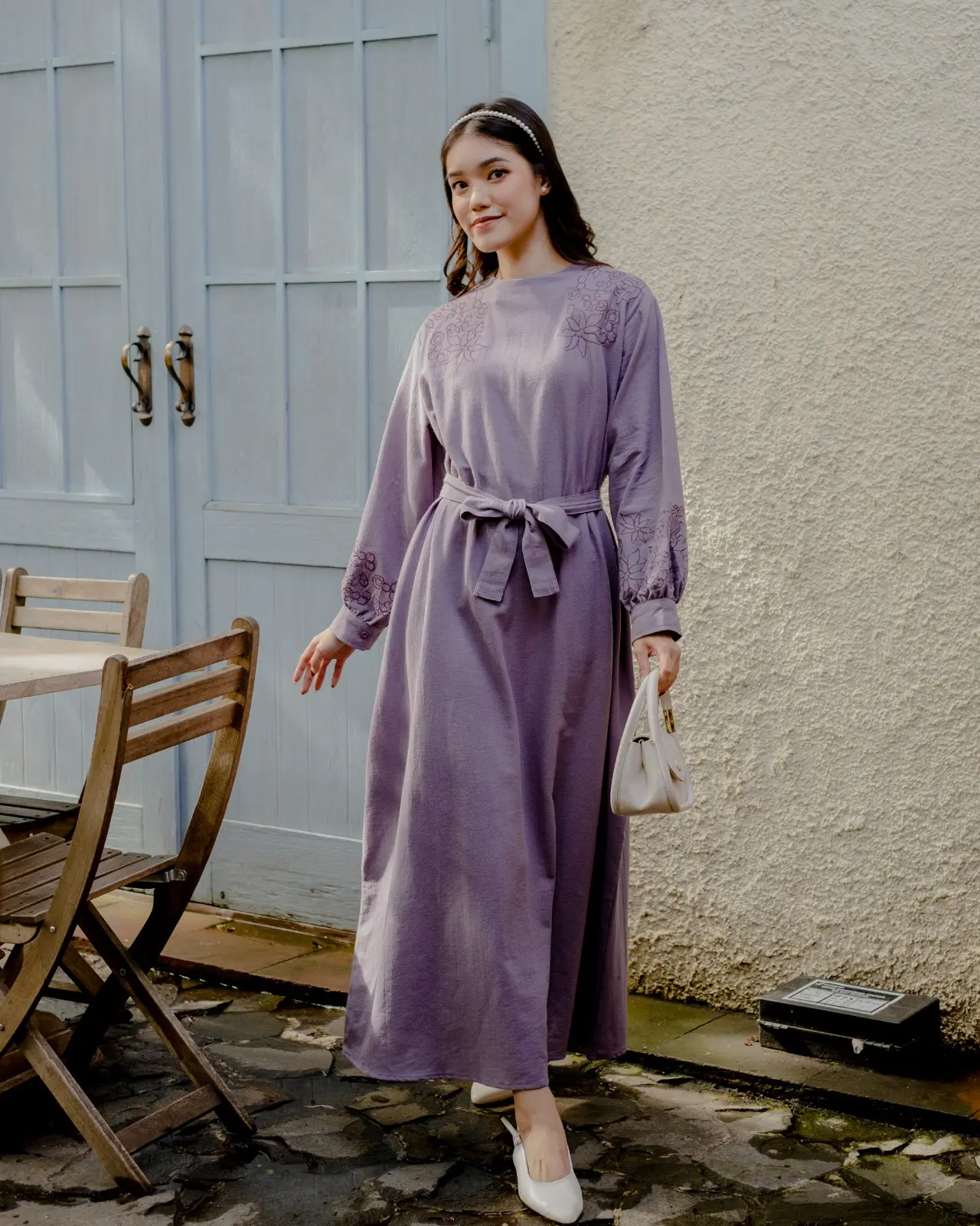 Salvana Maxi Dress Purple - Image 3