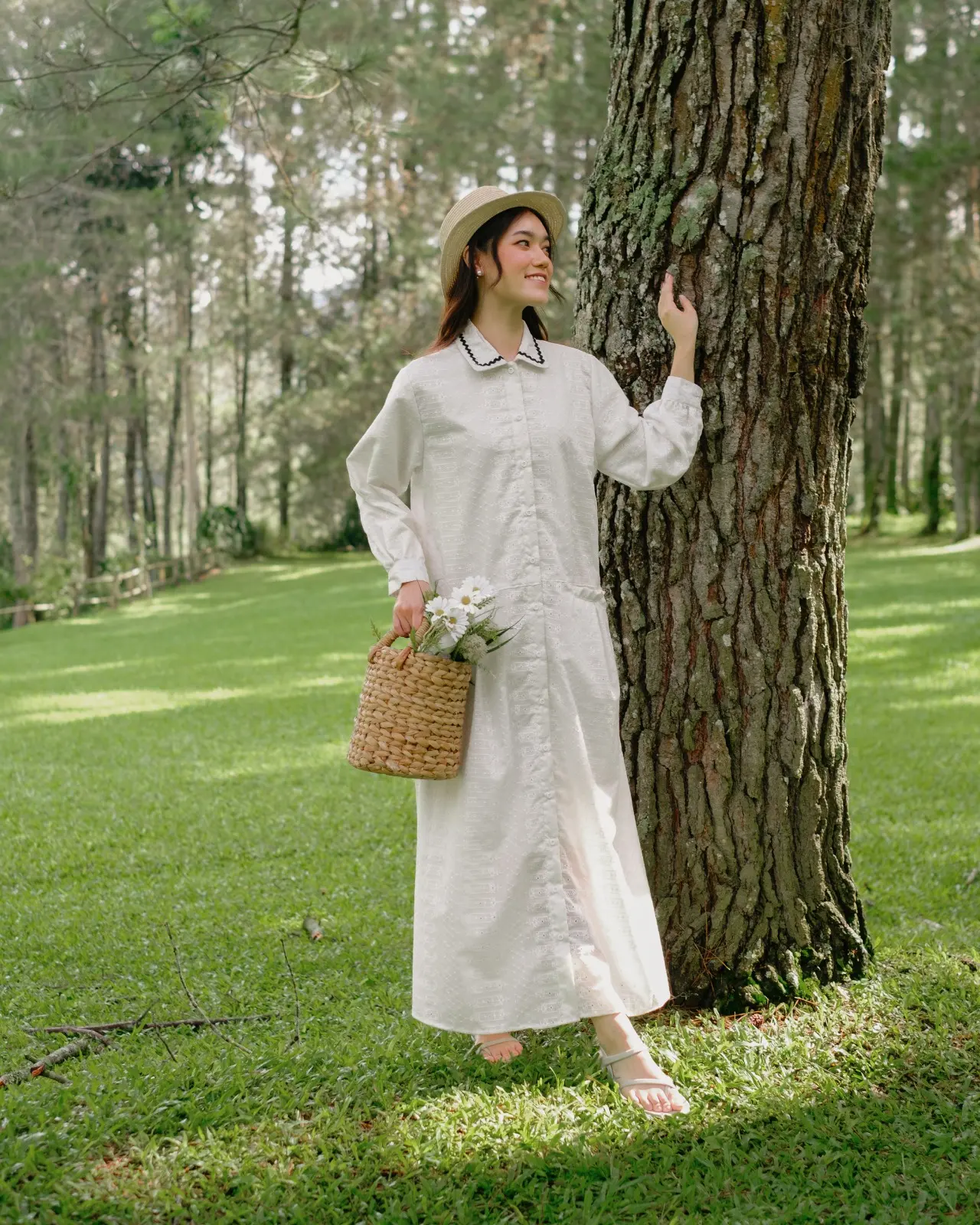 Samata Maxi Dress Broken White - Image 2