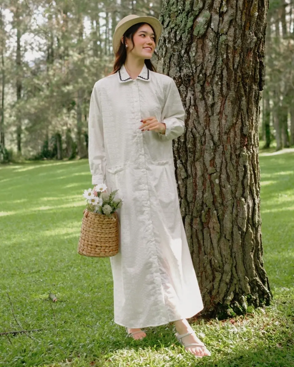 Samata Maxi Dress Broken White