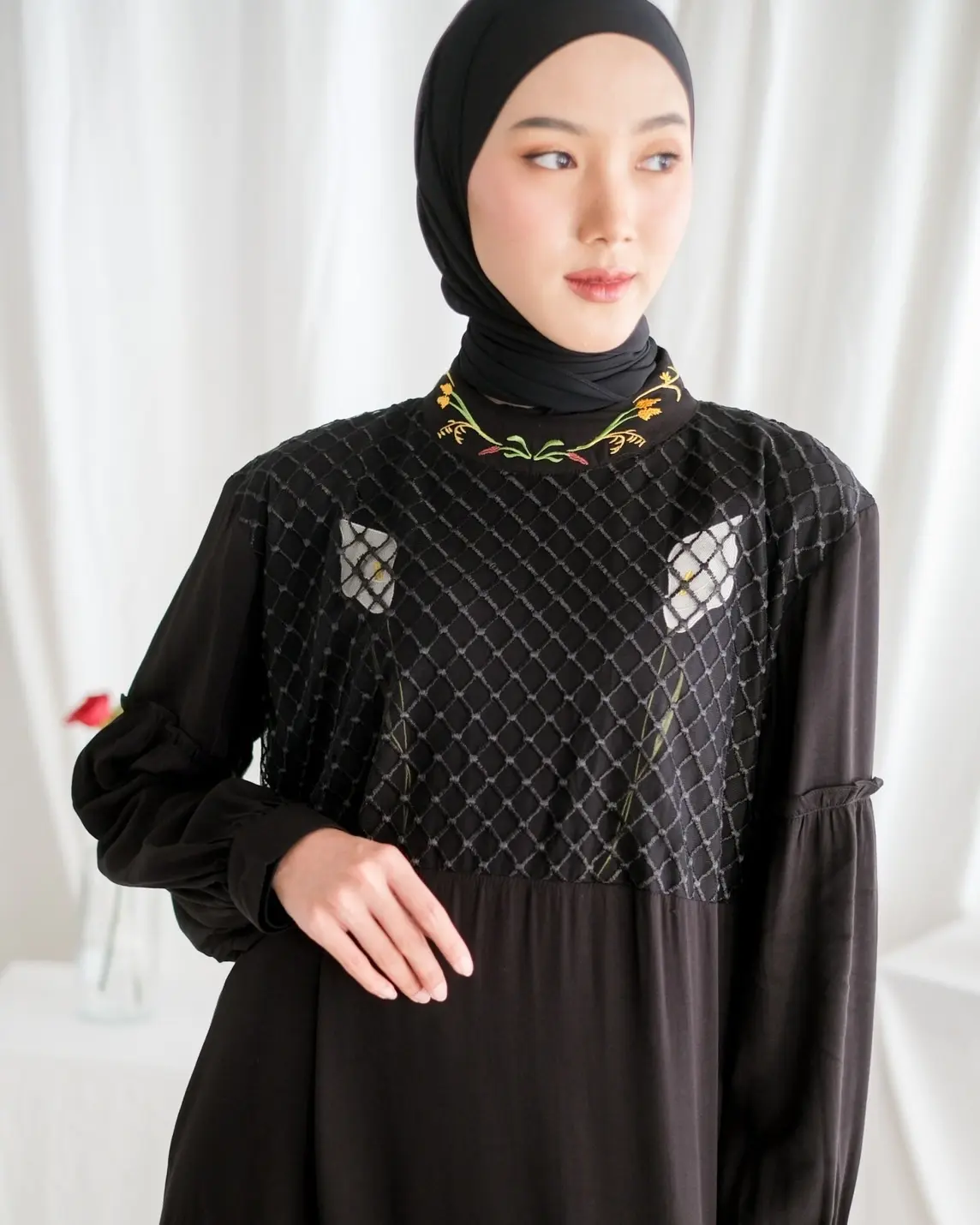 Samira Maxi Dress Black - Image 2
