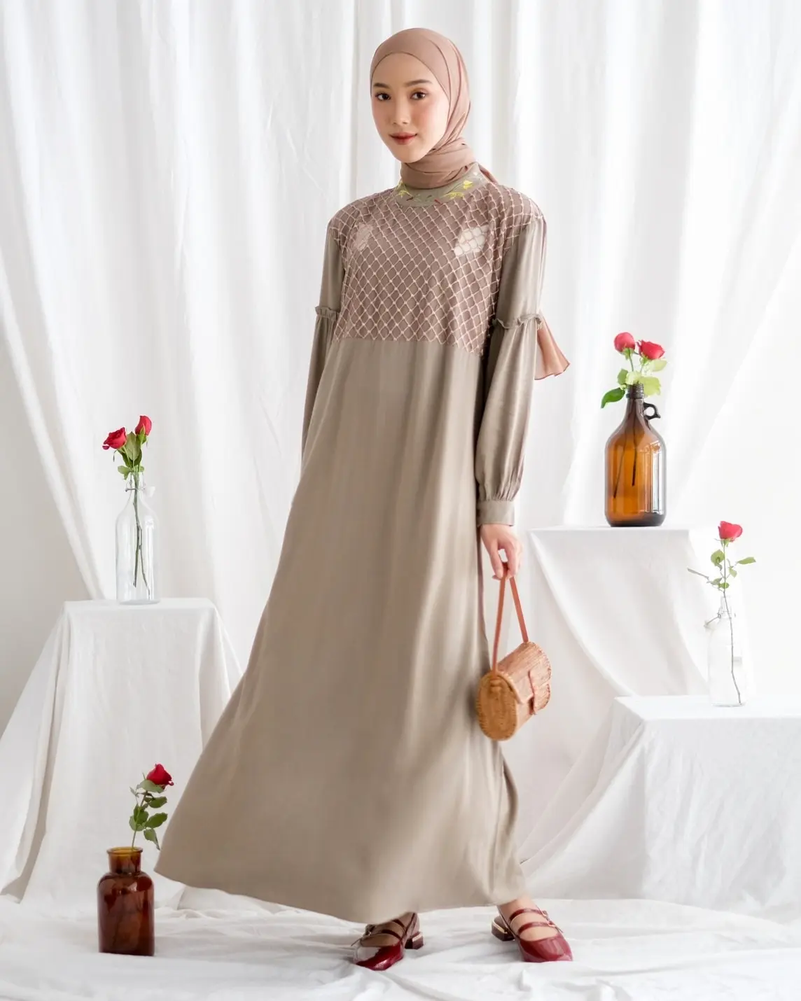 Samira Maxi Dress Khaki