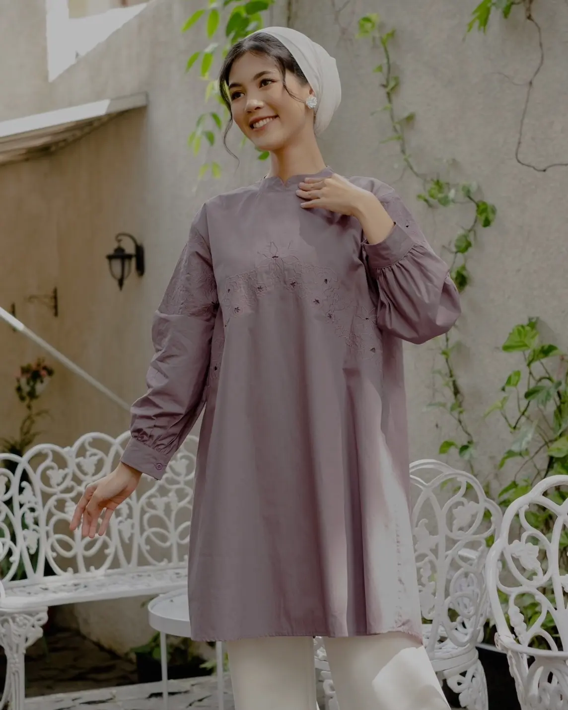 Shawvia Tunic Mauve
