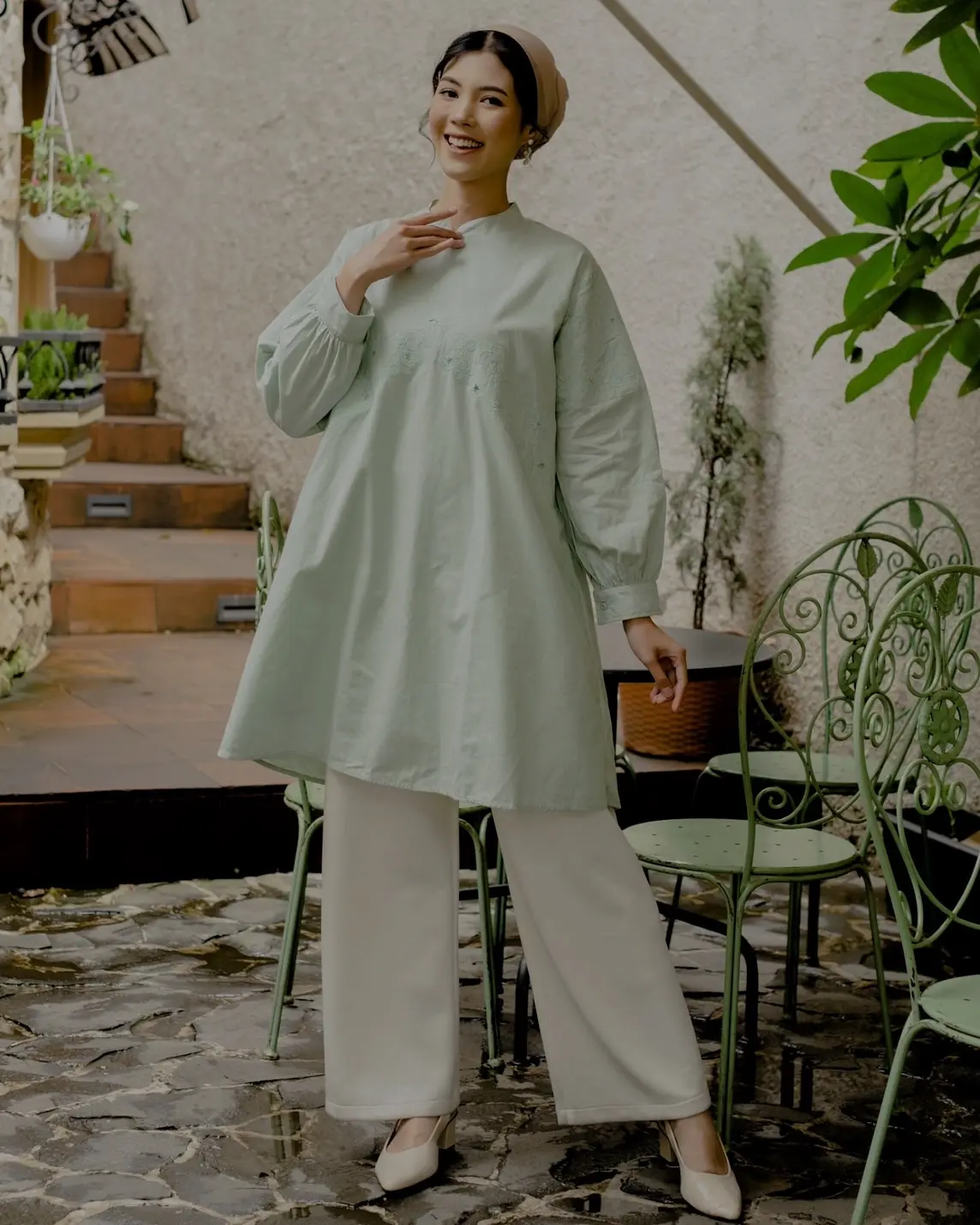 Shawvia Tunic Mint - Image 3