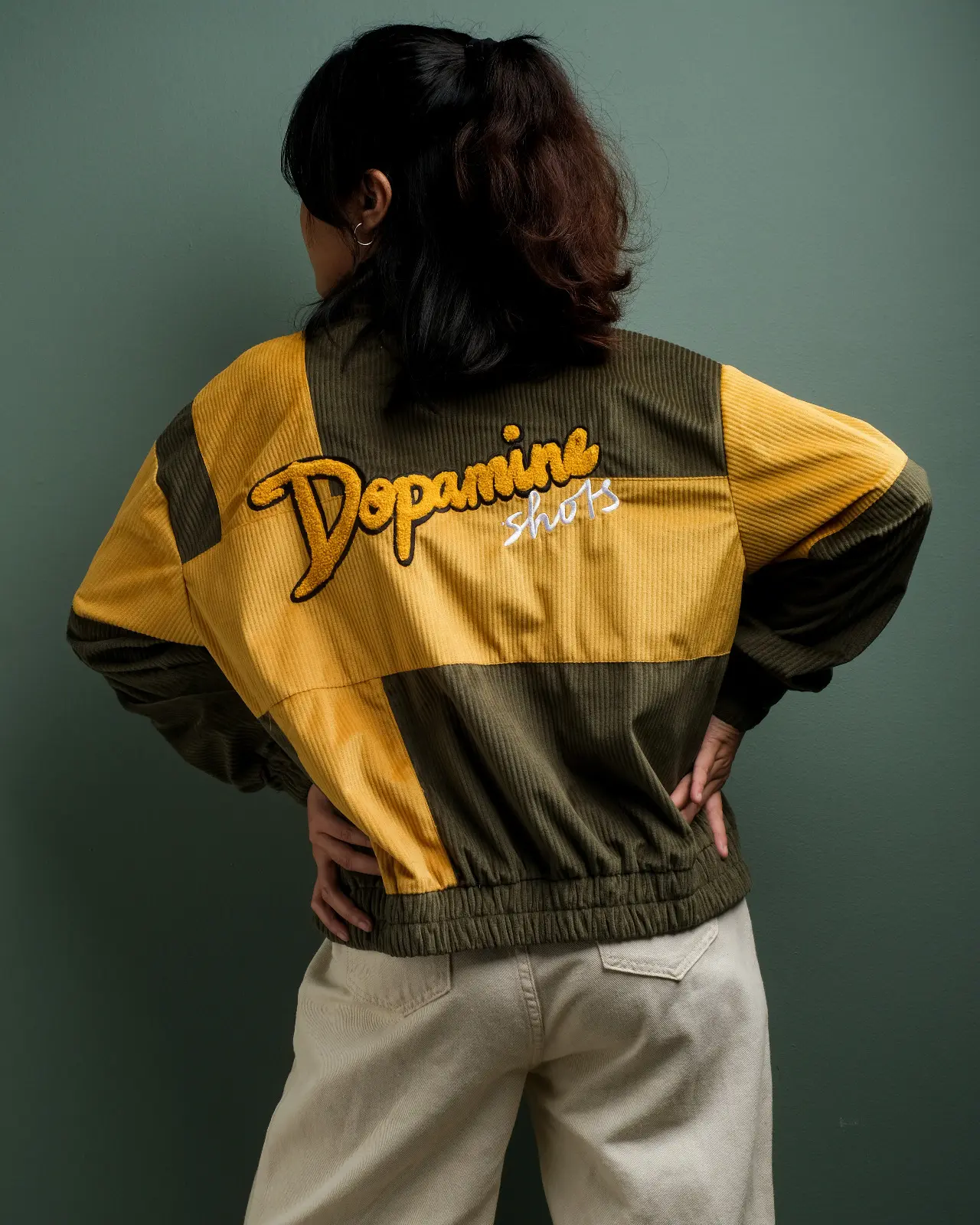 Shots Corduroy Jacket Army - Image 3