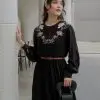 Sophia Maxi Dress Black - Image 2