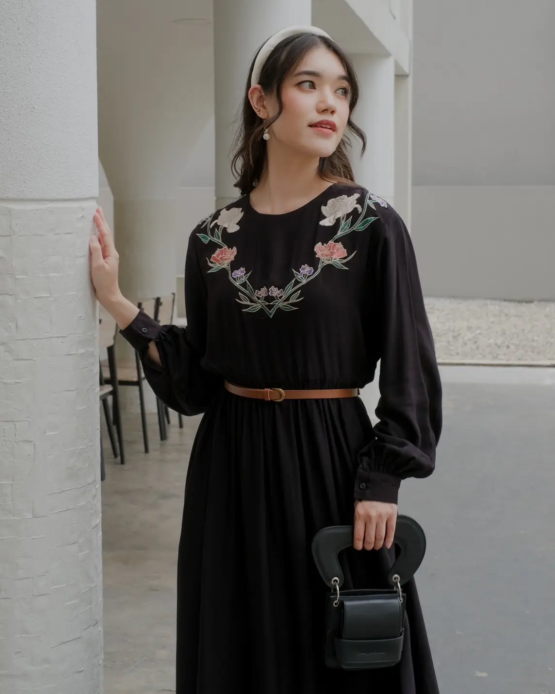 Sophia Maxi Dress Black - Image 2