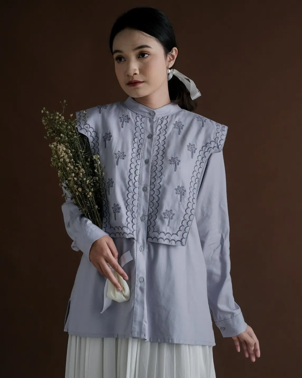 Valeria Longsleeve Kode 20166 Grey - Image 3