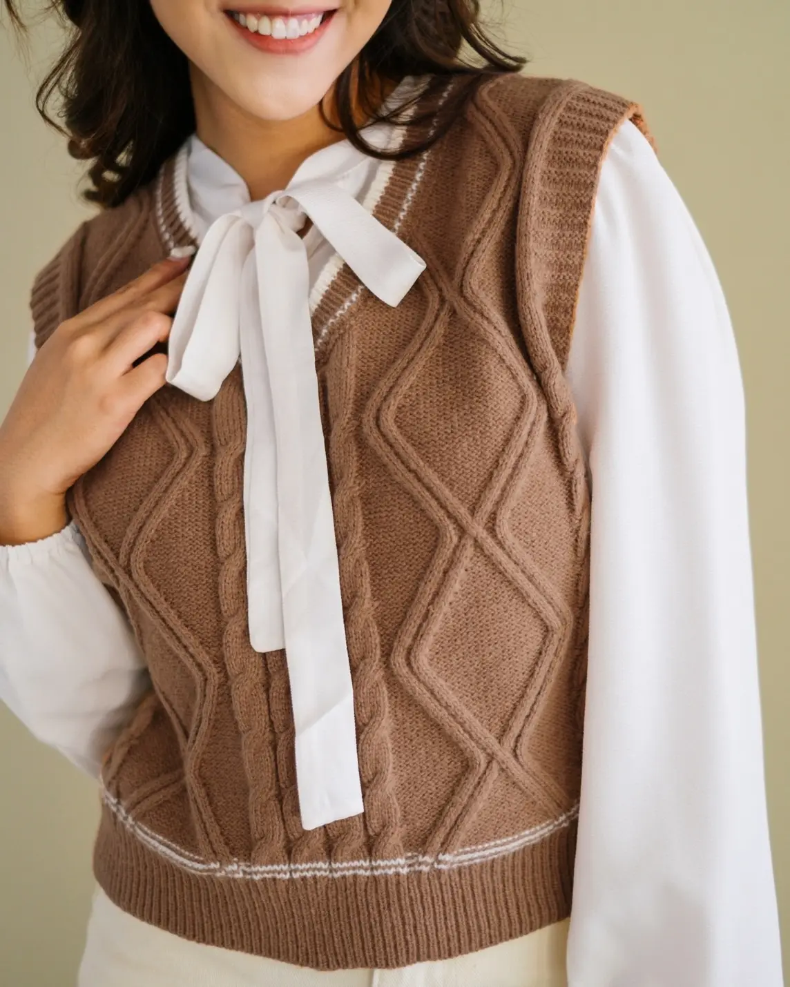 Verena Longsleeve Kode 233 Brown - Image 2