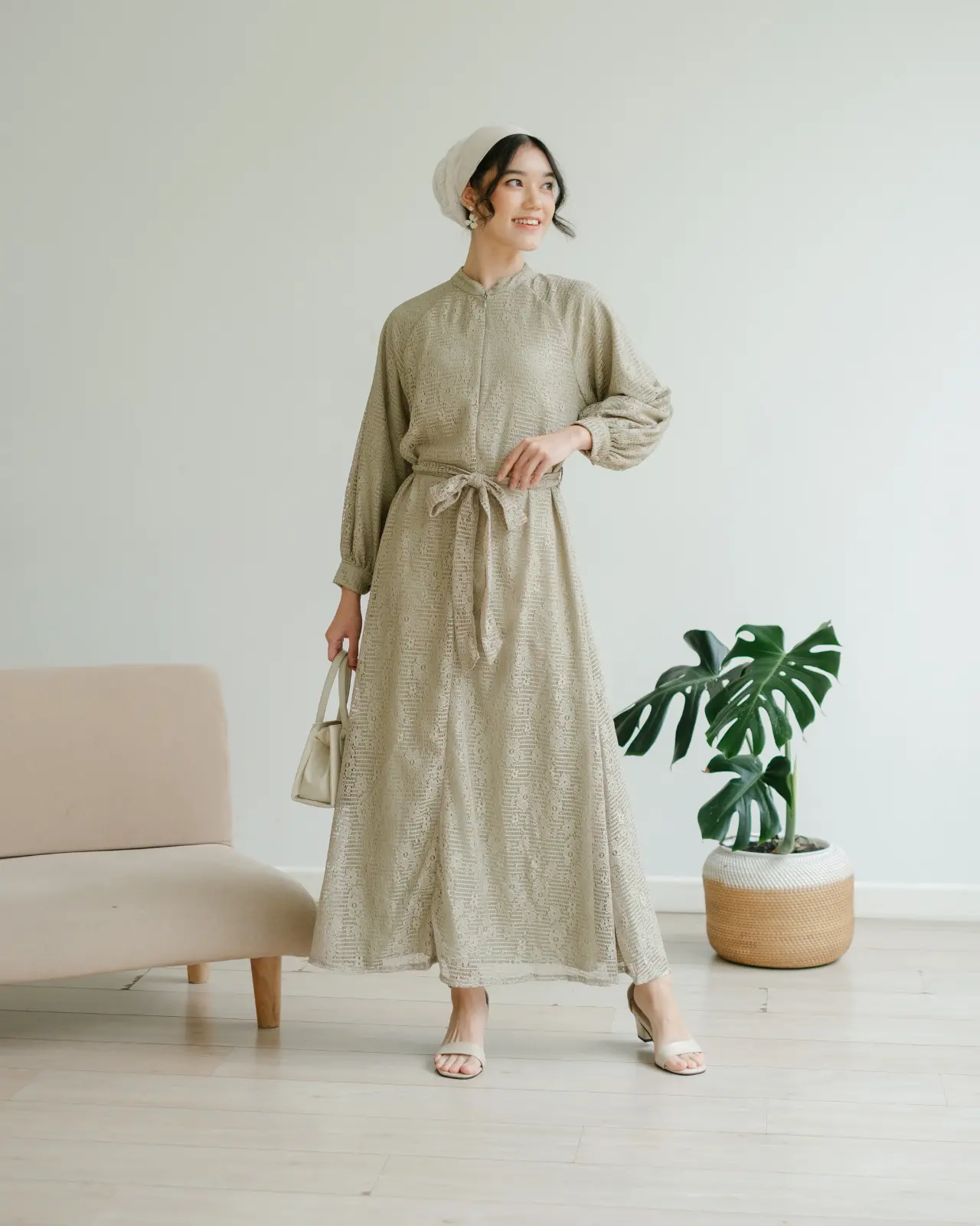 Videline Maxi Dress Kode 3126 Light Sage