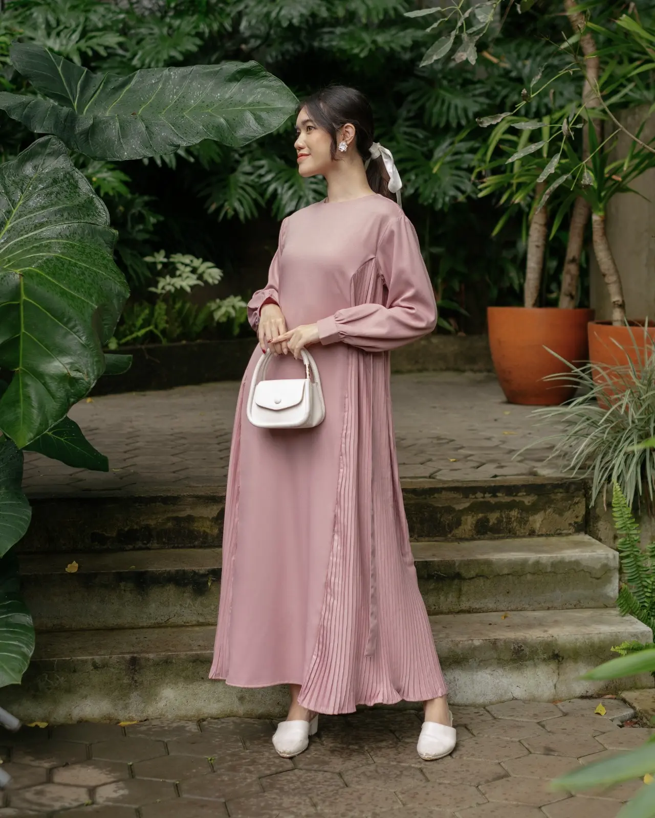 Winena Maxi Dress Dusty Pink - Image 2