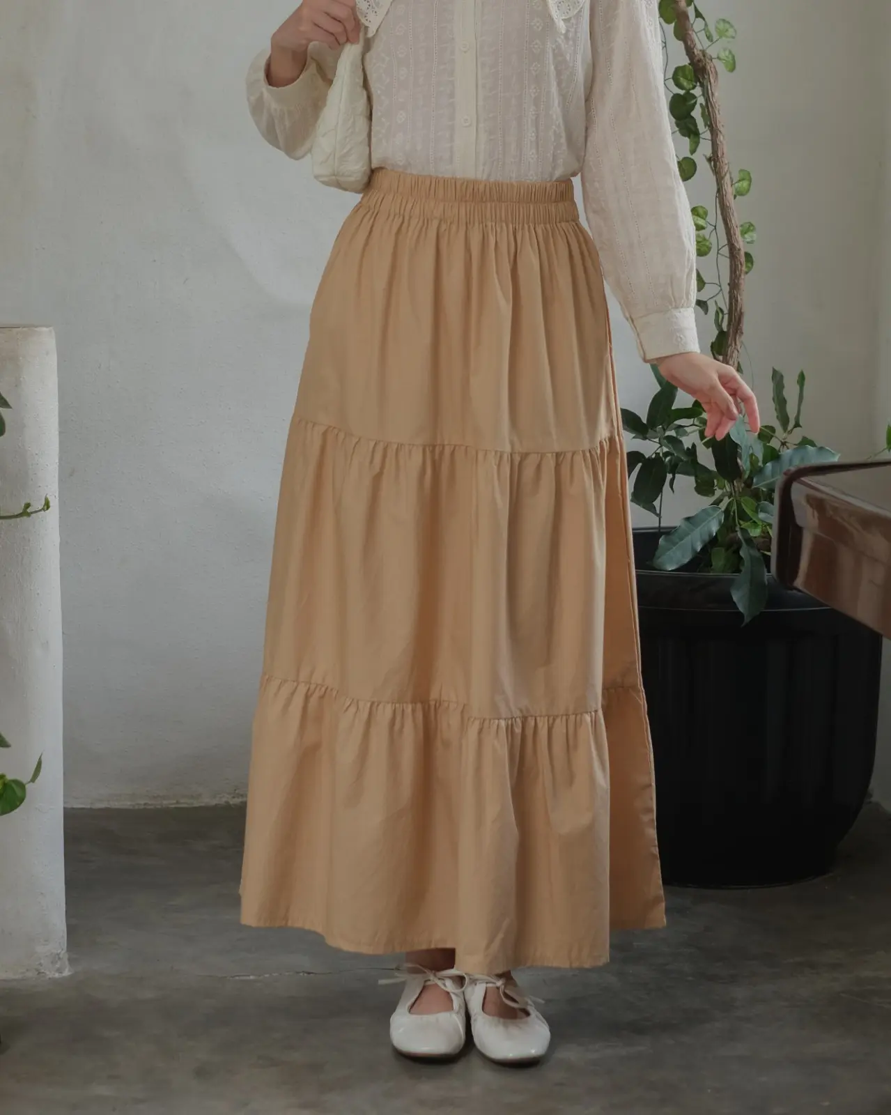 Xalvadora Skirt Kode 14724 Cream