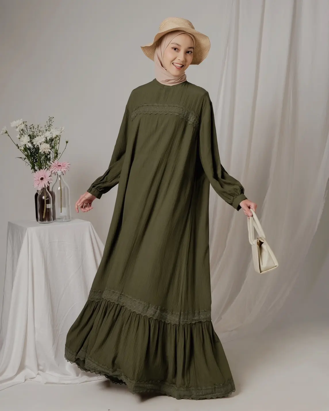 Zalisa Maxi Dress Army