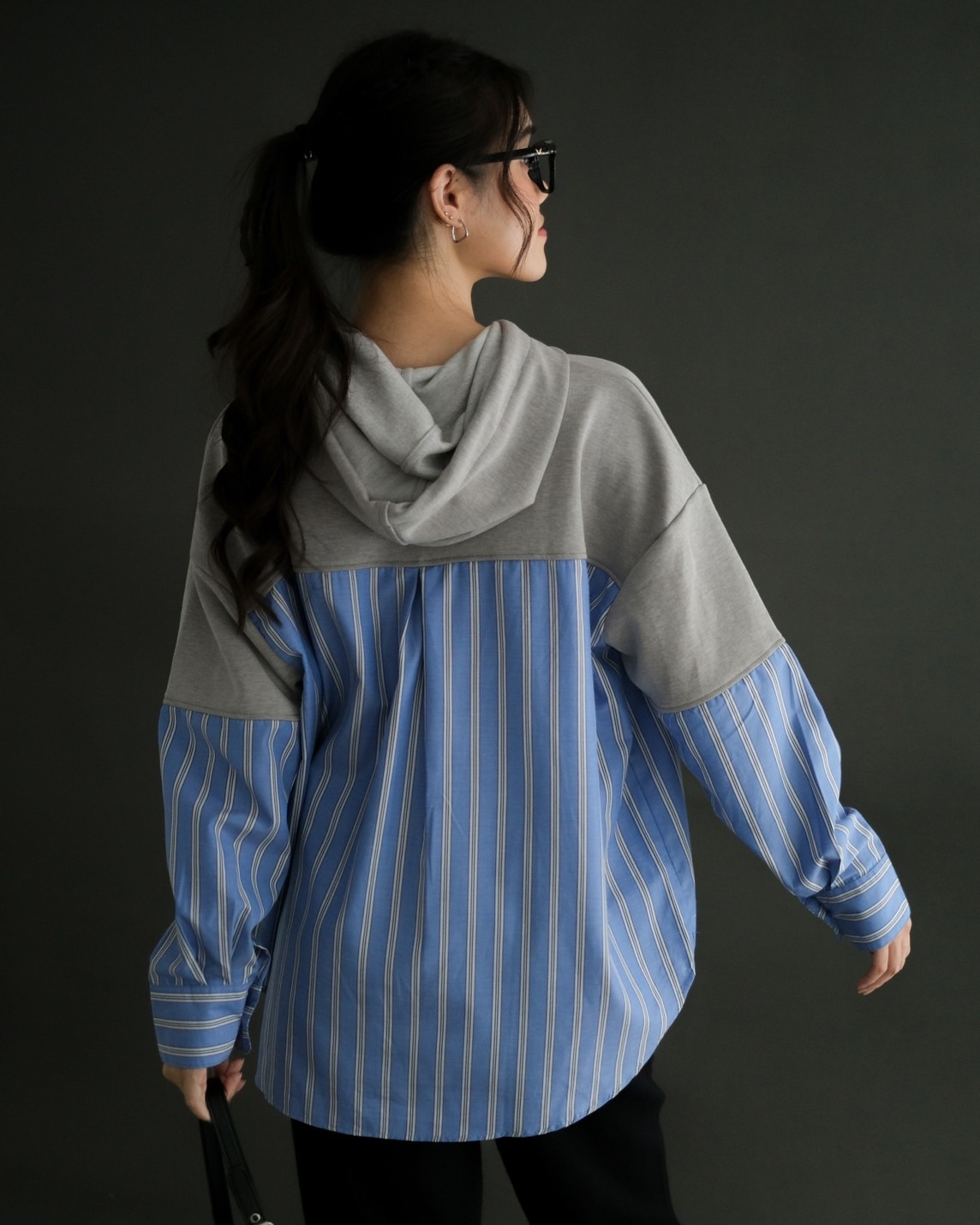 Pravina Hoodie Sweatshirt Kode 4067 Blue Denim - Image 3