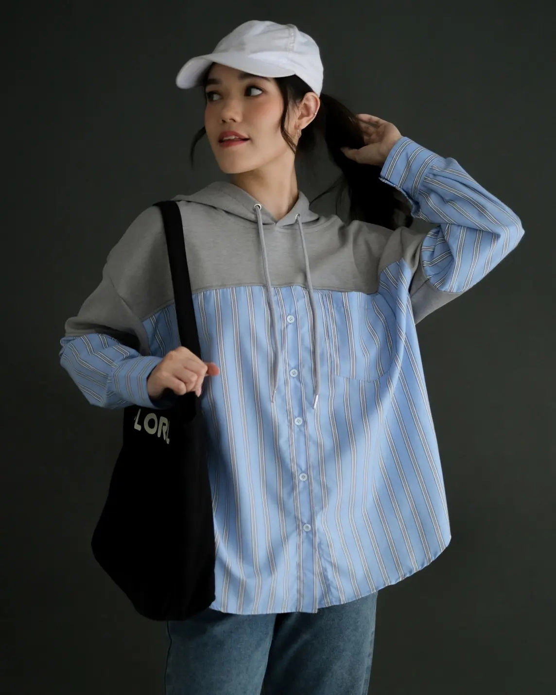 Pravina Hoodie Sweatshirt Kode 4067 Blue - Image 3