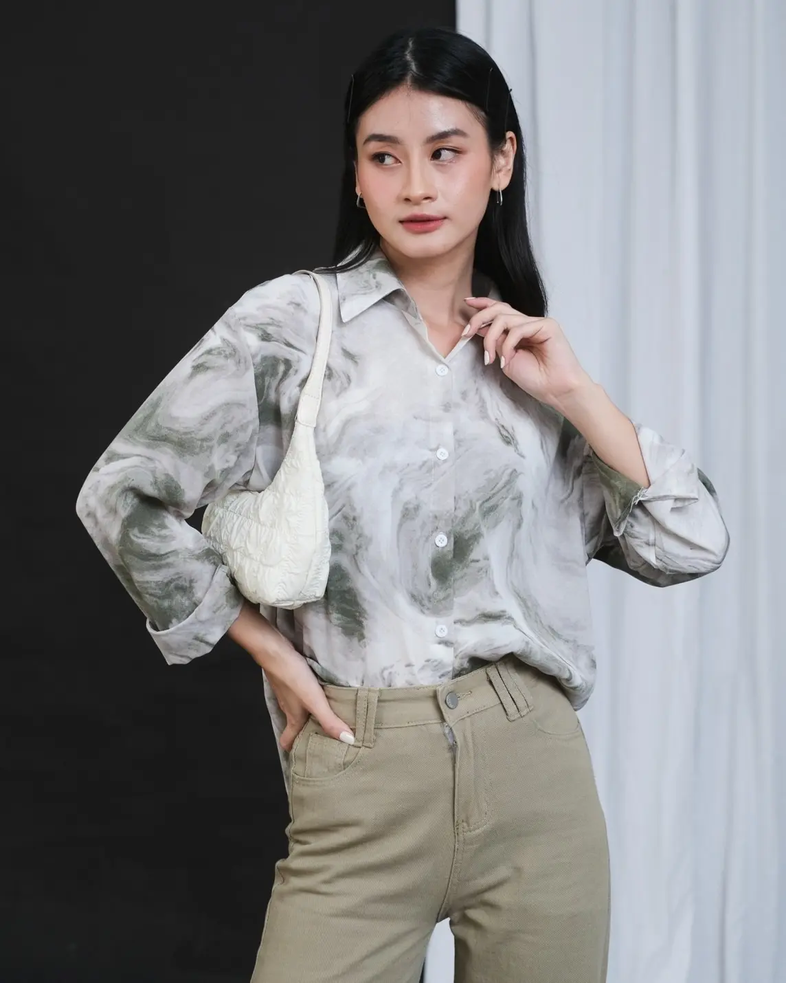 Valerie Shirt Kode 273 Army - Image 3