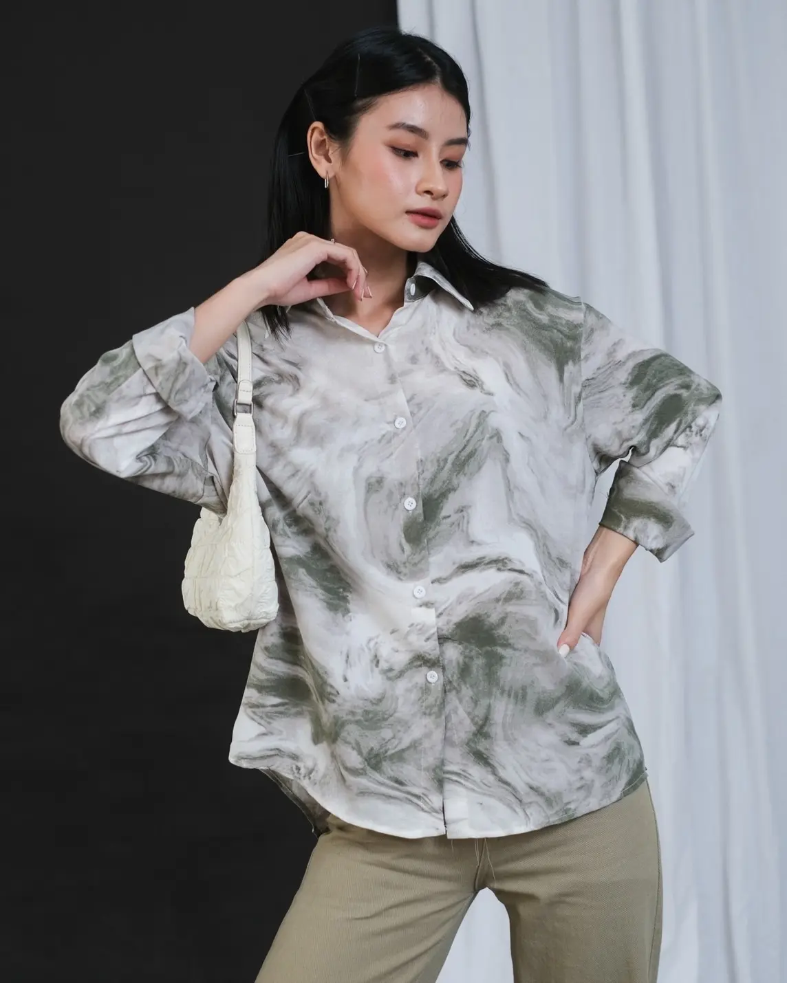 Valerie Shirt Kode 273 Army - Image 2