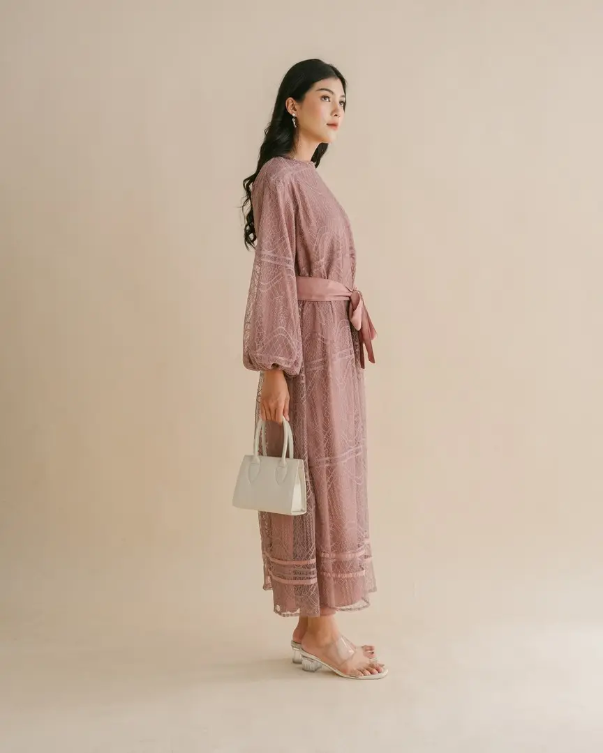 Zelena Maxi Dress Mauve - Image 3