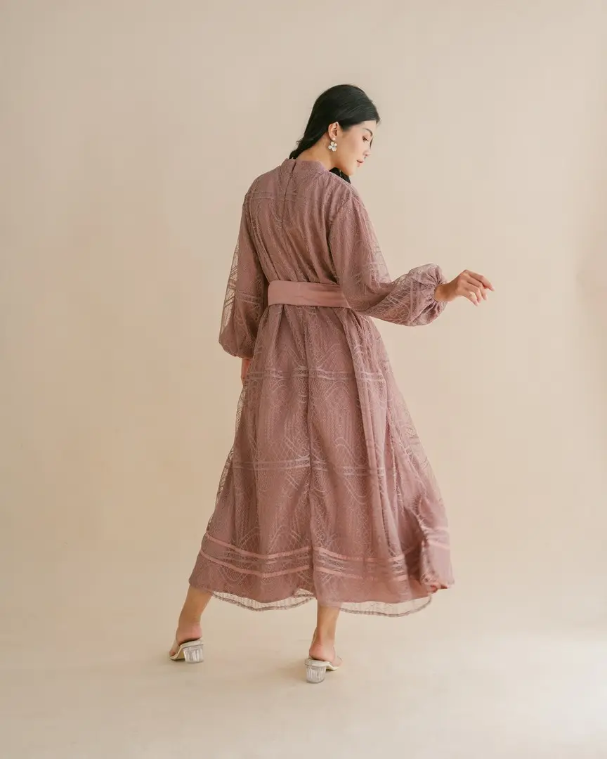Zelena Maxi Dress Mauve - Image 4