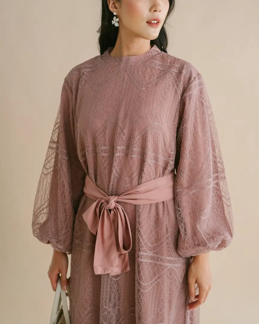 Zelena Maxi Dress Mauve - Image 5