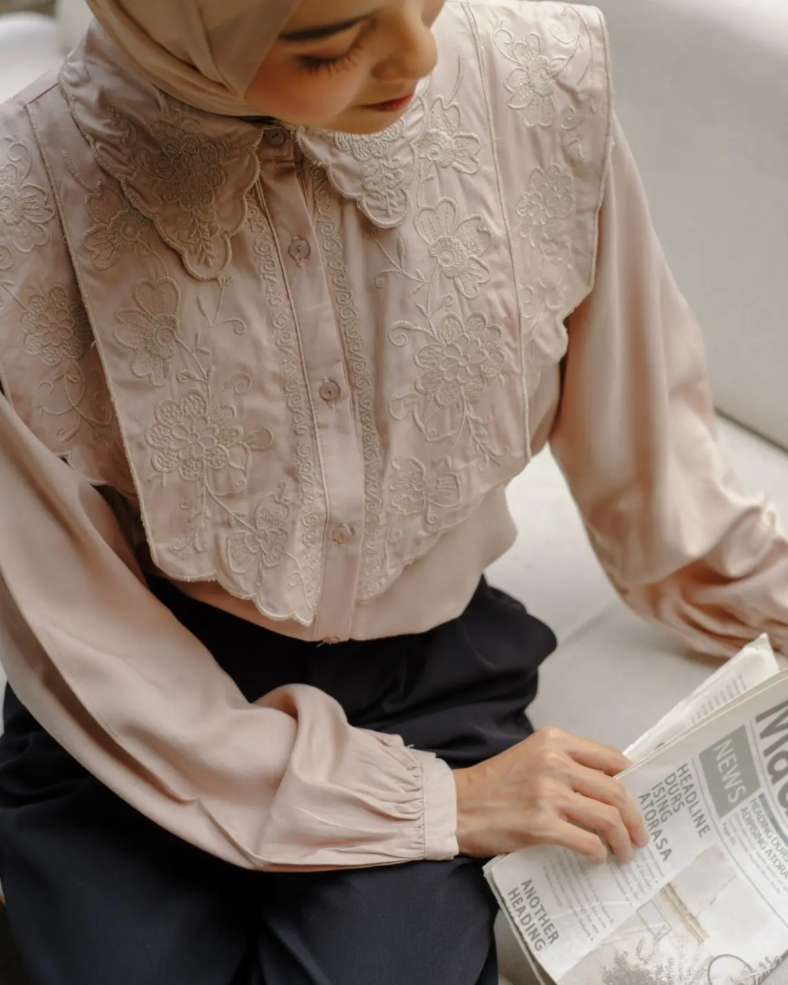Beverly Shirt Kode 80031.11 Latte - Image 2