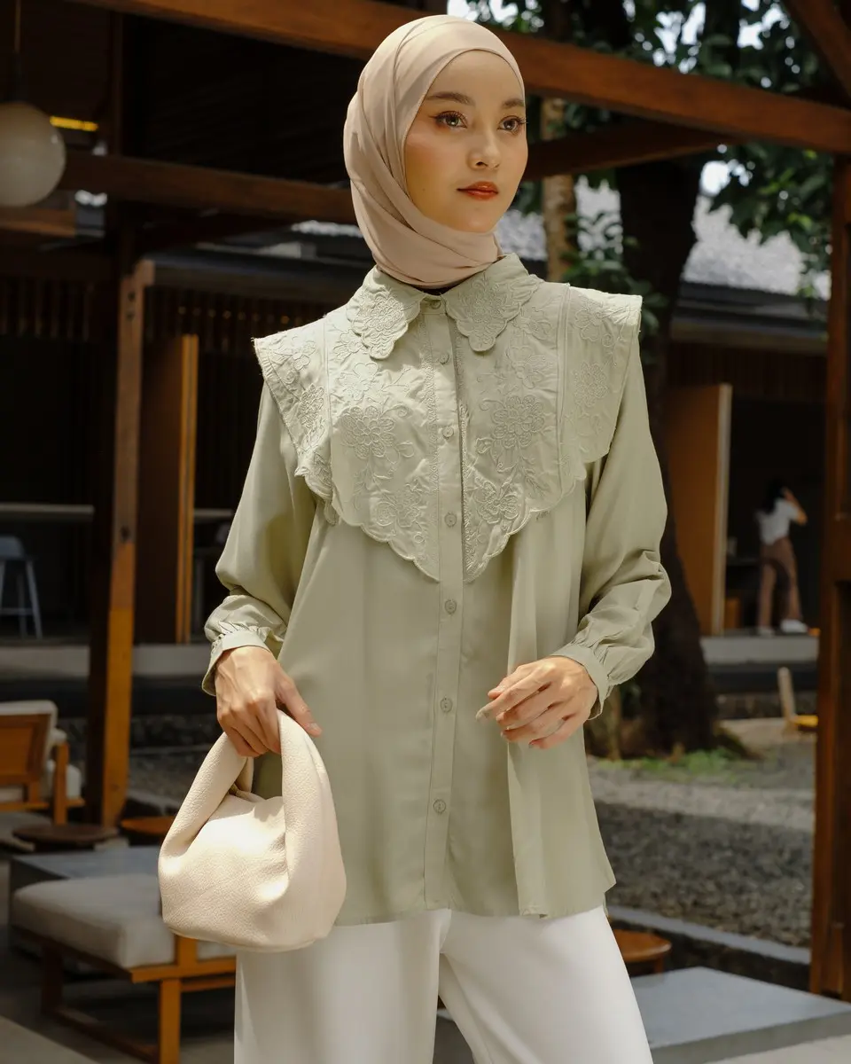 Beverly Shirt Kode 80031.11 Sage Green