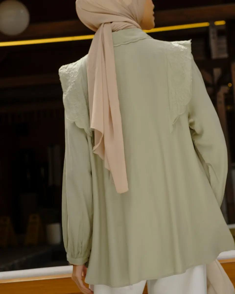 Beverly Shirt Kode 80031.11 Sage Green - Image 3