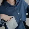 Camisha Denim Shirt Kode R049 Dark Blue - Image 3