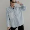 Camisha Denim Shirt Kode R049 Light Blue - Image 2
