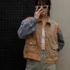 Chesy Corduroy Jacket Kode L119 Khaki - Image 2