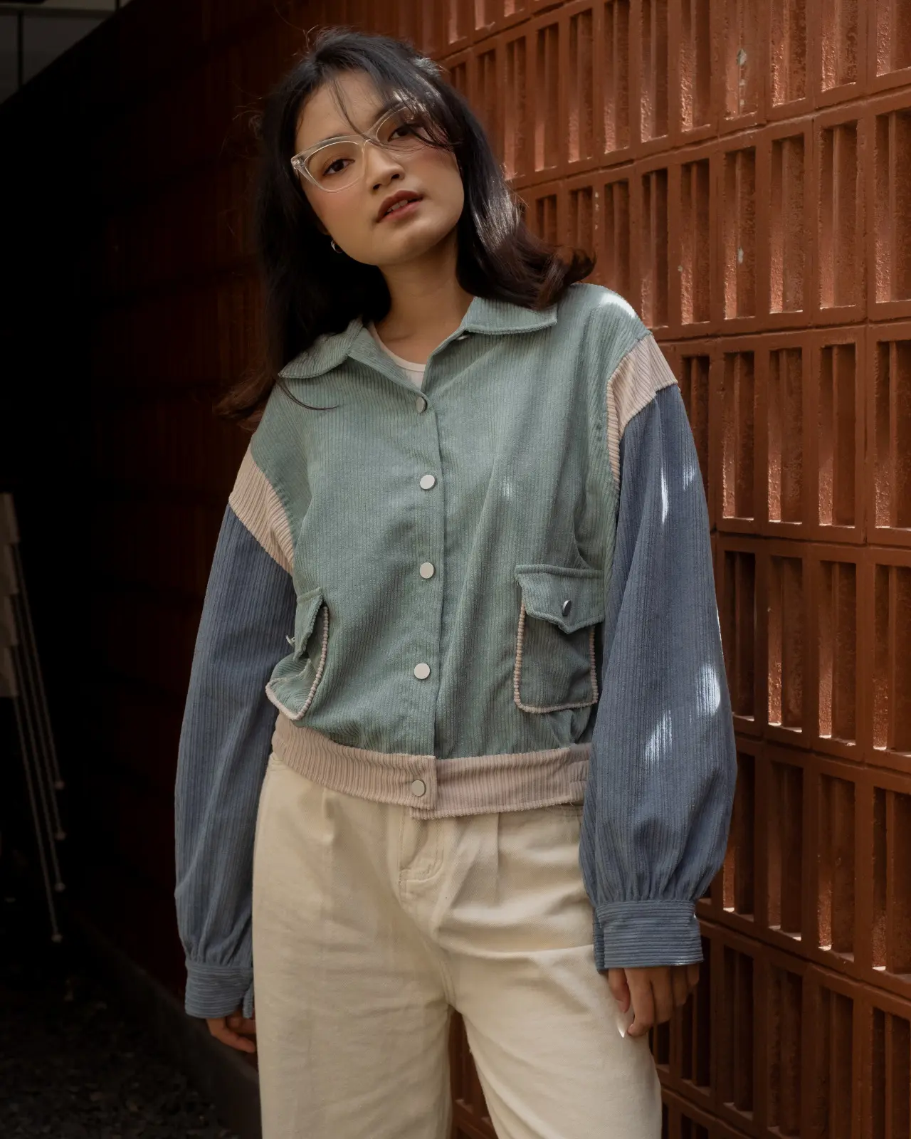 Chesy Corduroy Jacket Kode L119 Mint - Image 2