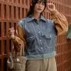 Chesy Corduroy Jacket Kode L119 Blue-Milo