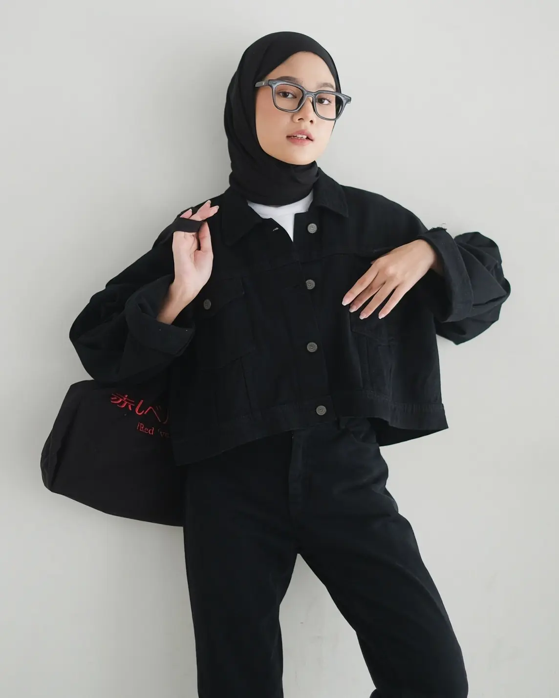 Chia Crop Jacket Black - Image 2