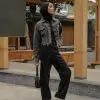 Darlene Denim Crop Jacket Dark Grey - Image 3