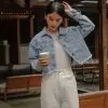 Darlene Denim Crop Jacket Light Blue - Image 2