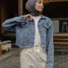 Darlene Denim Crop Jacket Acid - Image 2