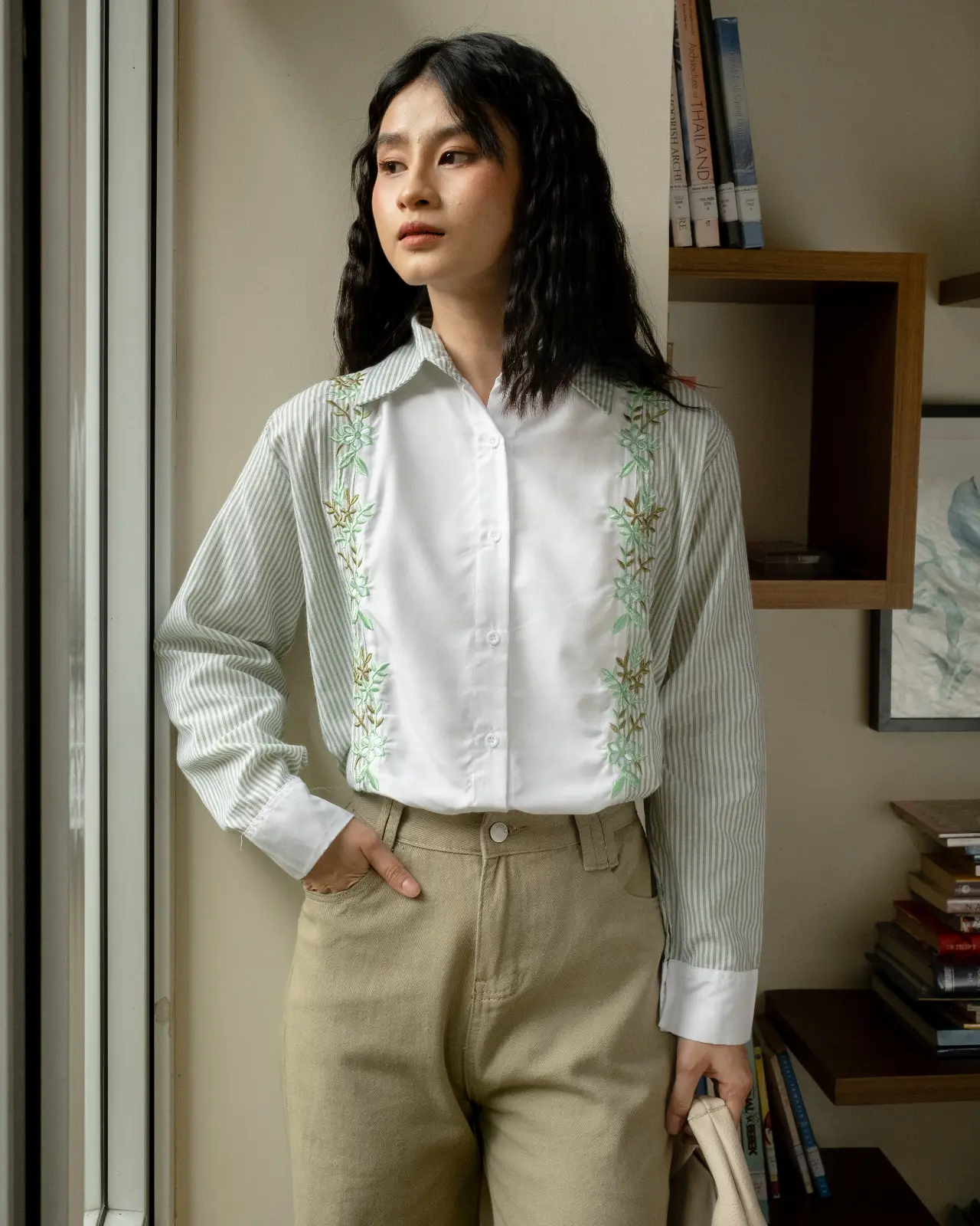 Delicia Stripe Shirt Mint