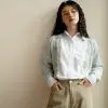 Delicia Stripe Shirt Mint - Image 2