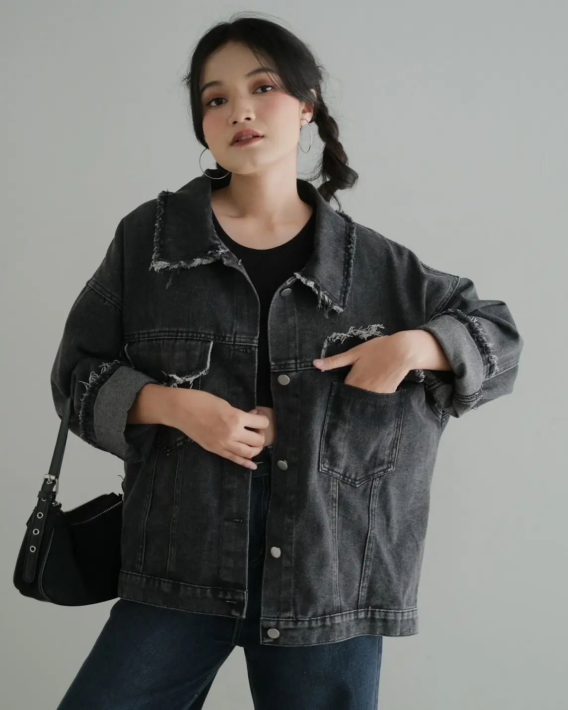 Diandra Denim Jacket Kode 288 Misty Black