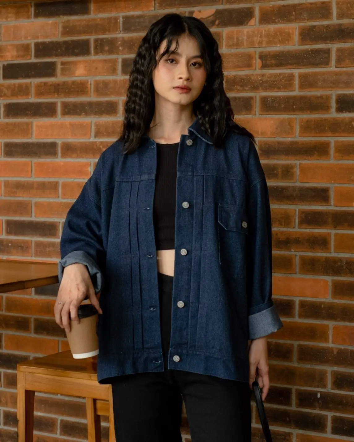 Drew Denim Jacket Dark Blue